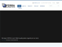 Tablet Screenshot of ferra.com.tr